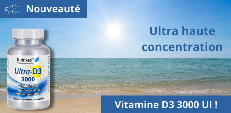 Vitamine D3 3000 UI hautement concentrée